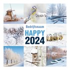nieuwjaarskaart zakelijk happy 2024 winter